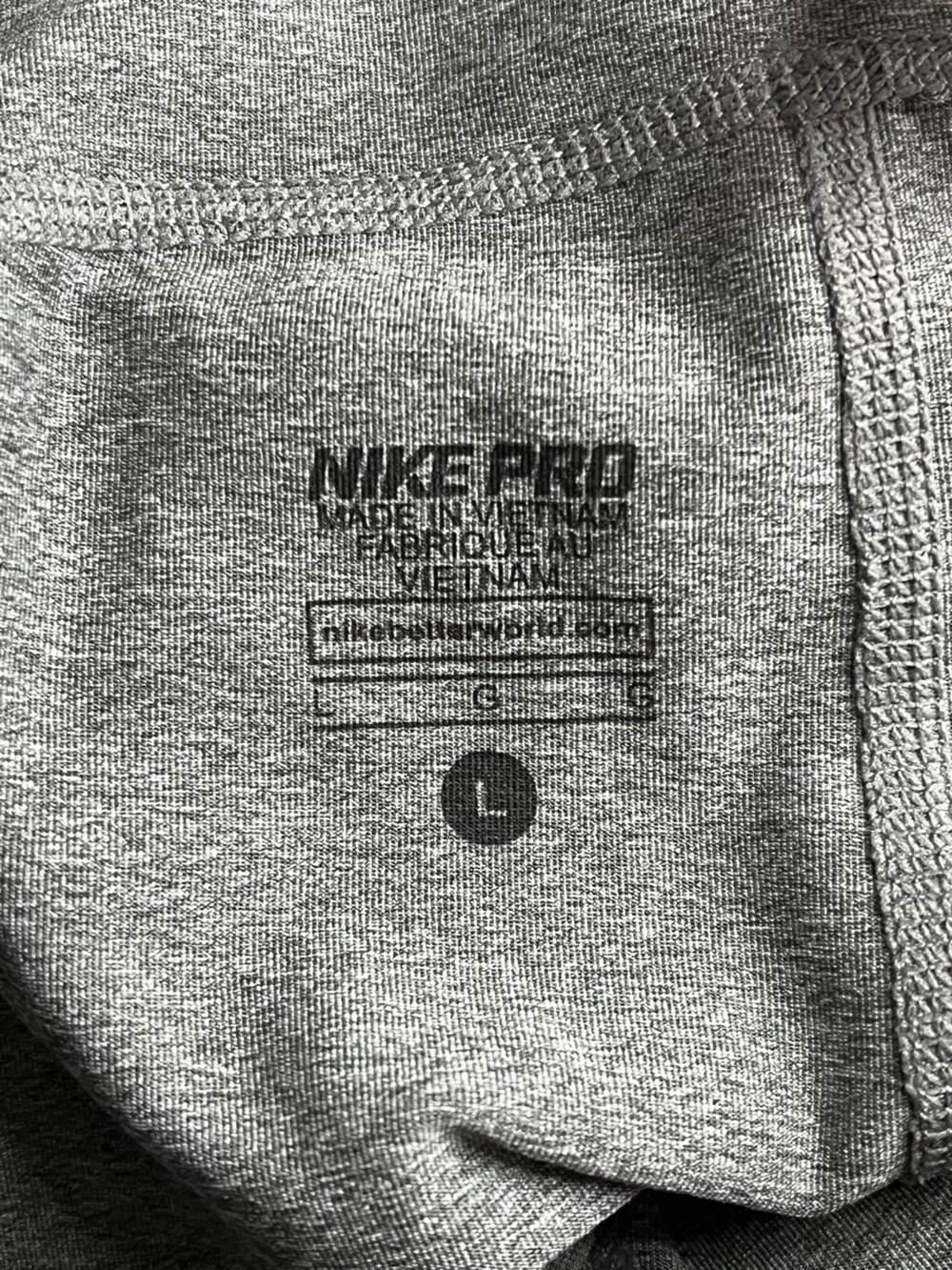 Nike Pro Dri-FIT Leggings & Compression Shorts Bundle | Gray & Black - Picture 11 of 15